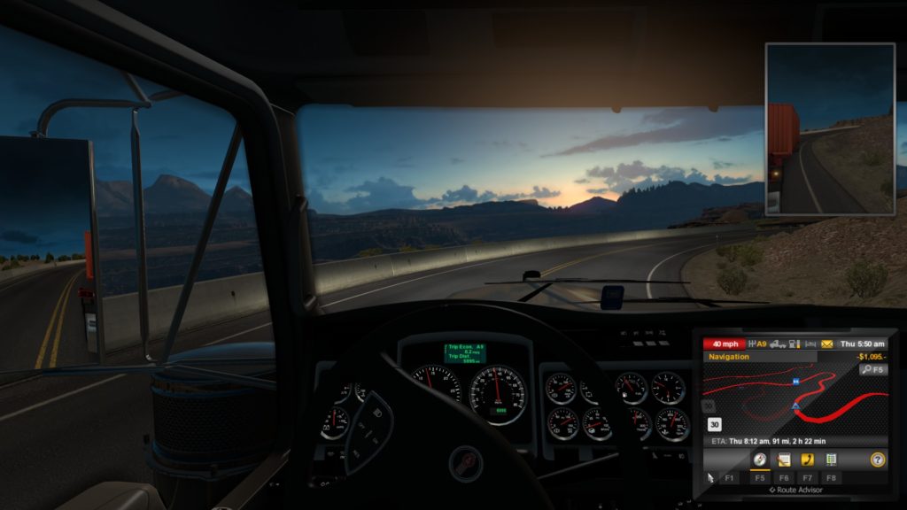 American Truck Simulator: beautiful scenery