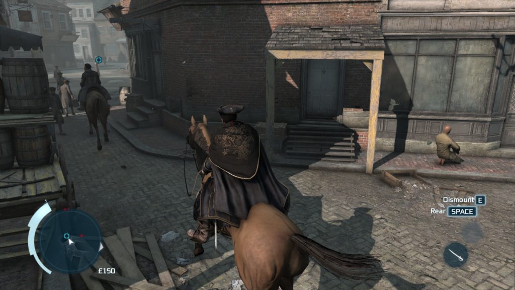 Assassin's Creed III: a buttless horse